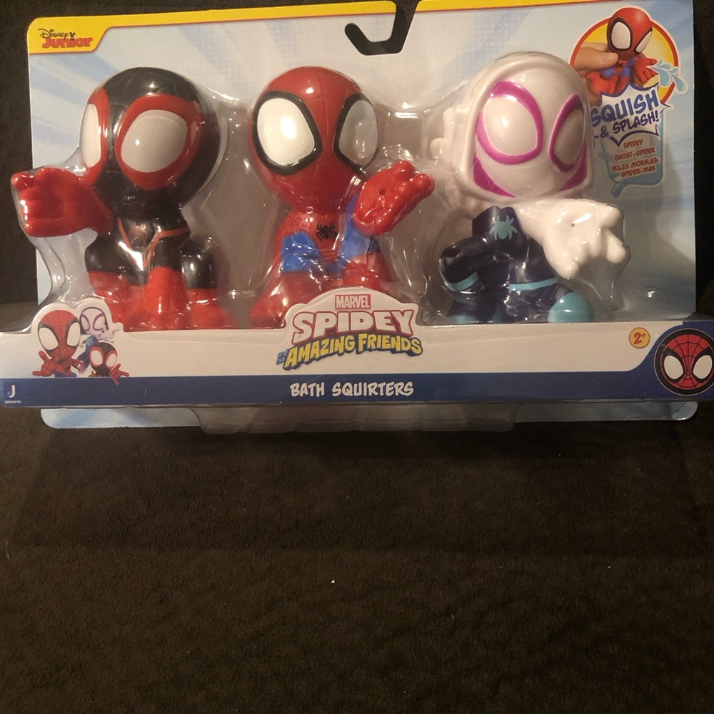Marvel Spidey Amazing Friends Bath Squirters NIB